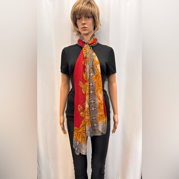 Ralph Lauren vintage baroque silk wrap - Picture 3 of 17